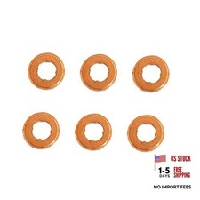 Hconcet New 6 PCS Injector Copper Seals Sealing Washers 3976371 Compatible