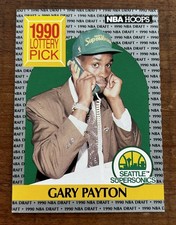 Gary Payton 1990-91 NBA Hoops ROOKIE RC #391 HOF Seattle SuperSonics Lottery