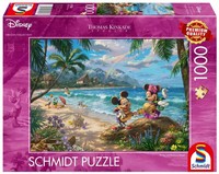 4001504575281 Puzzle 1000 Thomas Kinkade Miki&Minnie Na Hawajach Schmidt