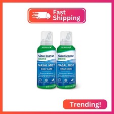 SinuCleanse Daily Care Sterile Saline Nasal Spray, Ultra Fine Mist, Instantly Mo