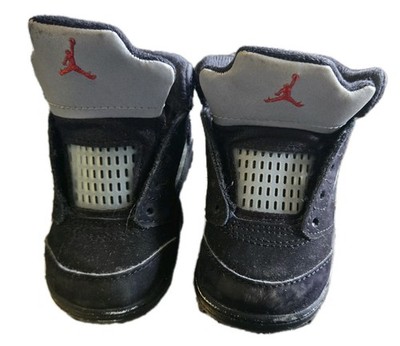 Nike Air Jordan Retro Metallic Retro BT SIZE 4C Black Fire Red Toddler