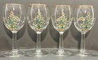 4-pc set SPODE Christmas Tree Wine Glasses, 7.25”, 22K Gold trim — photo 2