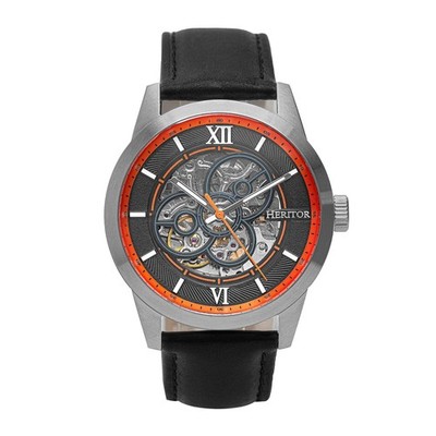 Jonas Silver/Orange | Black Dial Wristwatch HERHR9502