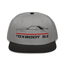 For Mustang Foxbody 5.0 Cowl Fans Cap Drag Racing Snapback Hat Birthday Unisex
