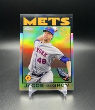 2021 Topps Chrome JACOB DEGROM #86BC-23 1986 Topps Baseball New York Mets
