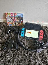 Nintendo Switch Bundle w/ Red/Blue Joy-Con, Dock, Just Dance 2022