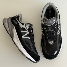 New Balance 990 v6 Womens 8.5 Black/Grey Suede Cushion Comfort Shoes Gym USA