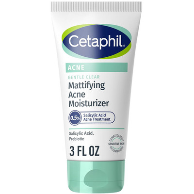 Cetaphil Gentle Clear Mattifying Acne Moisturizer 3 fl oz Salicylic Acid