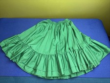 Vintage Partners Please by Malco Modes Square Dance Skirt Green Western Size P
