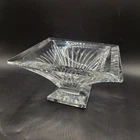 Waterford Crystal 6" In Square Pedestal Bowl Vintage Lismore Design Home Decor