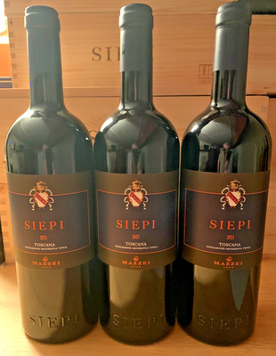 3 FLASCHEN 2021 SIEPI Mazzei Castello di Fonterutoli IGT -0,75ltr Supertuscan
