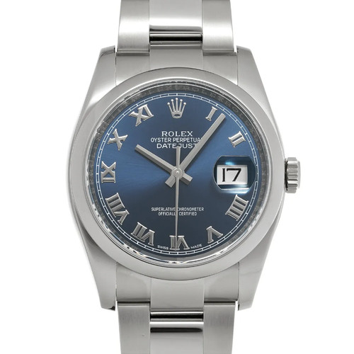 Rolex Datejust 116200 36mm Stainless Steel Blue Wristwatch #WW...