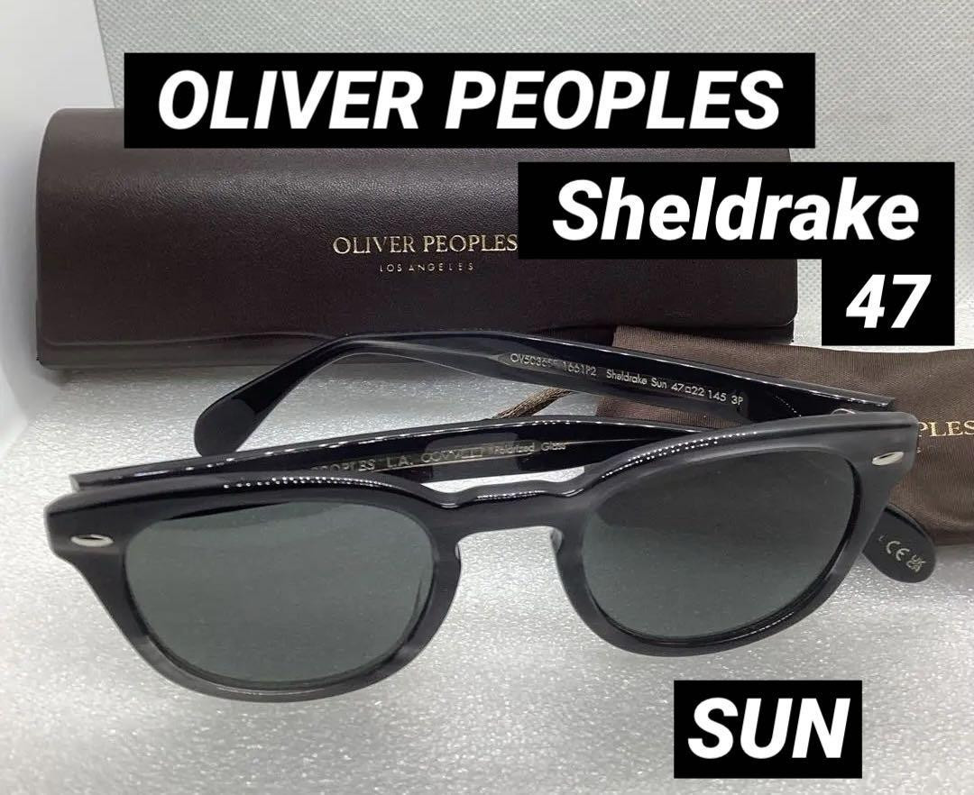 Oliver Peoples Men's Sunglasses Sheldrake 47-22-145 Black W Oliver Peoples Men's Sunglasses Sheldrake 47-22-145 Black W