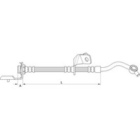 Metzger 4110820 Bremsschlauch FüR Hyundai KIA Sportage Ix35 SL LM EL ELH
