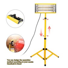 2000W Infrared Paint Curing Lamp Adjustable Stand For Paint Dryer Heating Lamp