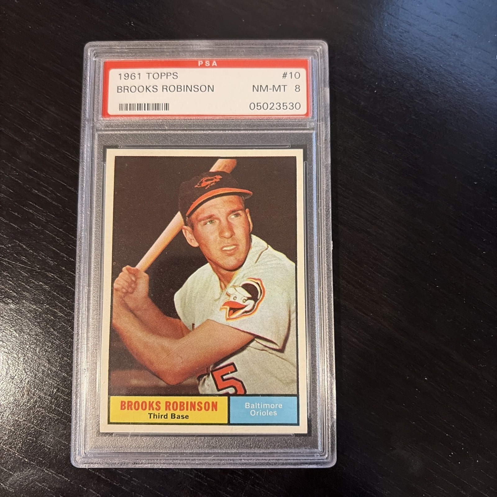 1961 Topps #10 Brooks Robinson PSA 8 NM-MT