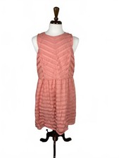  LOFT Peach Textured Dress - Size 18
