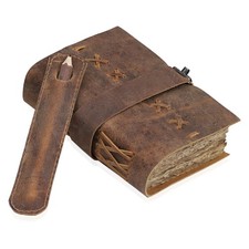 Leather Bound Vintage Journal for Women 7 inches x 5 inches, Brown
