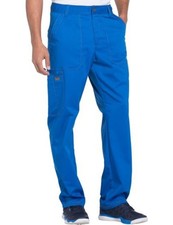 Dickies Men's Scrubs Small Royal Blue Pants Essence Drawstring Zip Fly DK160 NWT
