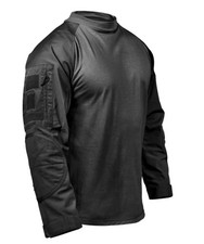 Rothco Tactical Combat Airsoft Shirt Paintball Uniform Black Long Sleeve Top
