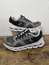 On Running Women s Size 7 Med Cloudrunner 2 Black/Eclipse Running Shoes