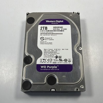 Western Digital WD Purple 2TB WD20PURZ 3.5in SATA 6Gb/s 5400RPM 64MB