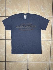 Harley Davidson Vintage Dark Blue Short Sleeve T shirt Size Large