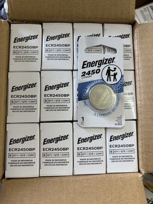 Box of 72 Energizer CR2450 Battery 3V Lithium Coin Cell Batteries Expires 2034*