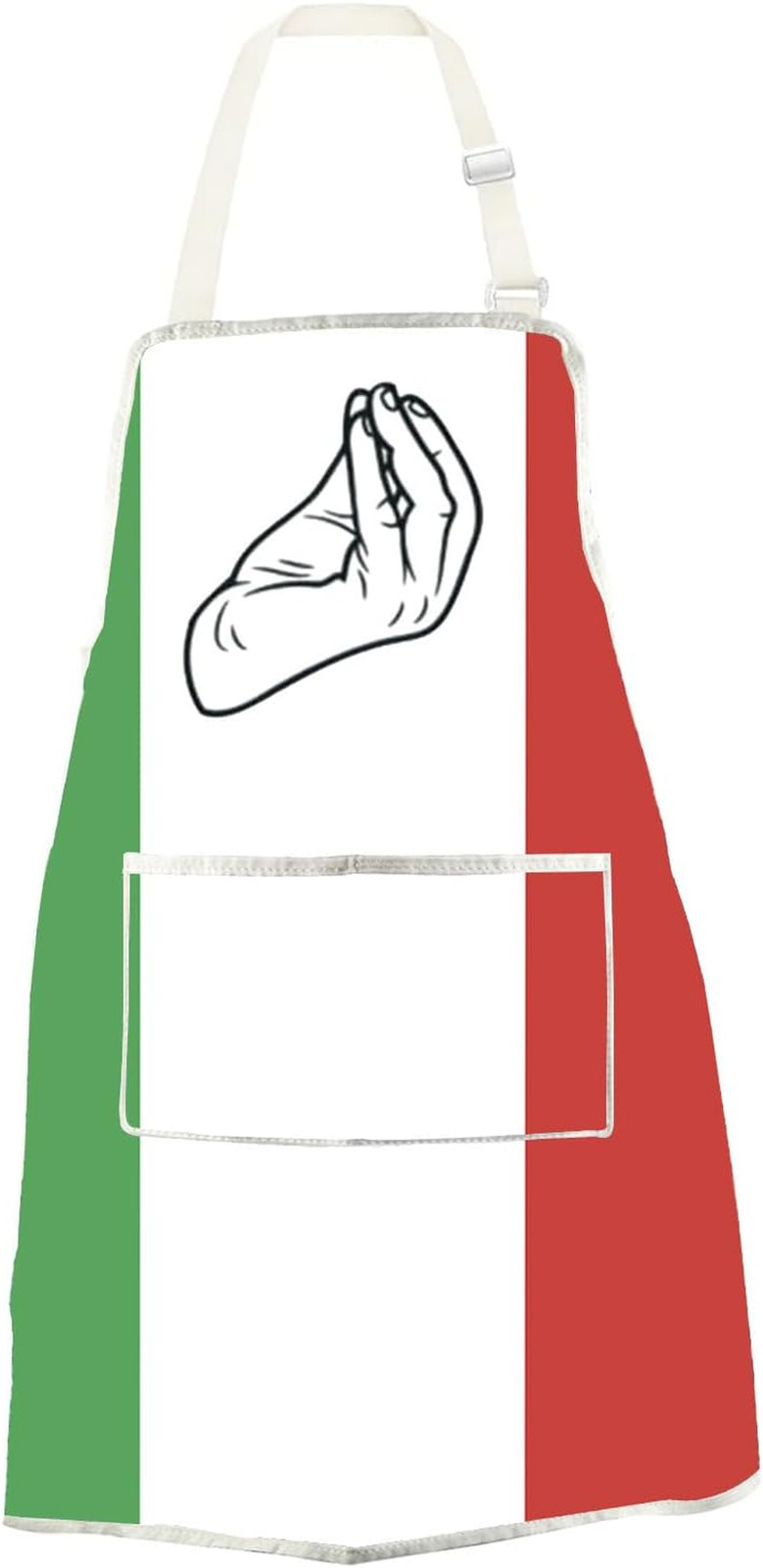 Italian Kitchen Apron Waterproof Cooking Apron with Pockets Gift for Cooks