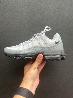 Nike Air Max 95 Ultra  Wolf Grey & Black  Men s Size US 8 Casual Sneakers New 