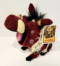 Disney Purple Pumbaa Plush Lion King Broadway Warthog Stuffed Animal Toy 