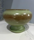 Vintage Frankoma #22 Footed Planter in Prairie Green