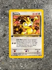 Pokemon TCG Cards 1st Edition Meowth 62/82 Team Rocket EXC
