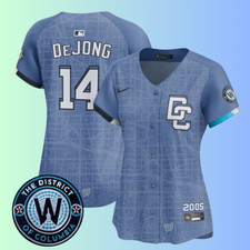 Women Nationals #14 Paul DeJong Blue City Connect Limited Jersey Stitched