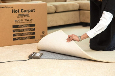Hot Carpet  under Rug Radiant Floor Heater Electric Mat Electric Carpet Electric