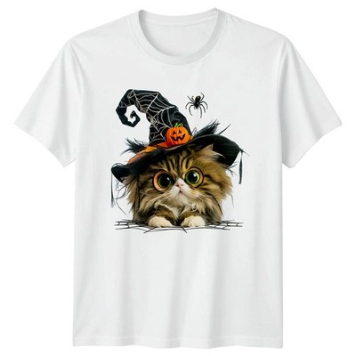 My Favorite Season Is Spooky Cat T-Shirt Hexe Katze Halloween Geschenk
