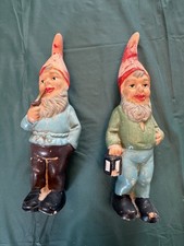 2 Gartenzwerge, Ton aus 60iger Jahren, Vintage