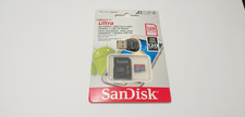 SanDisk Ultra micro SD Memory Card 128GB SDXC UHS-I 120MB/s A1 Class10 with ADPT