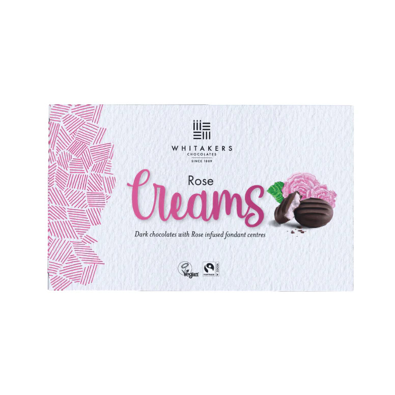Whitakers Dark Chocolate Rose Fondant Creams 150g