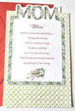 Tarjeta de Navidad para mamá significa tantas cosas hermosas corazones flores