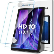 9H Anti-Scratch Tempered Glass Screen Protector 2-Pack for Fire HD 10 Tablet