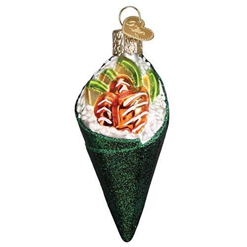 Old World Christmas Sushi Hand Roll Glass Ornament FREE BOX 32418 New