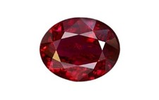 JAYWAR Natural Ruby Gemstone Oval Cut Red Loo...