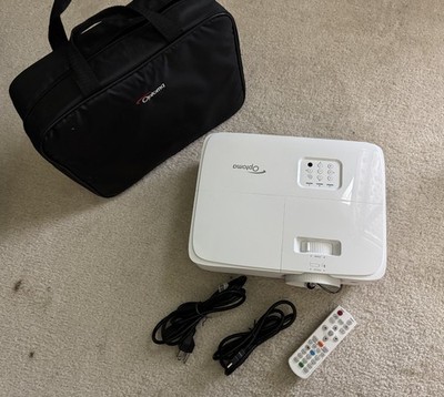 Optoma W335 WXGA DLP Projector 3800 Lumens HDMI - Only 20 Lamp Hours! w/ Case