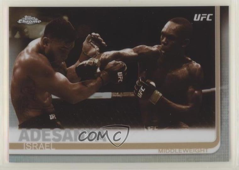 2019 Topps Chrome UFC Sepia Israel Adesanya #57 a2v