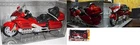 HONDA GOLDWING GL 1800 MODEL 1:6 SCALE RED LONG CM. 43 H CM. 23 NEW