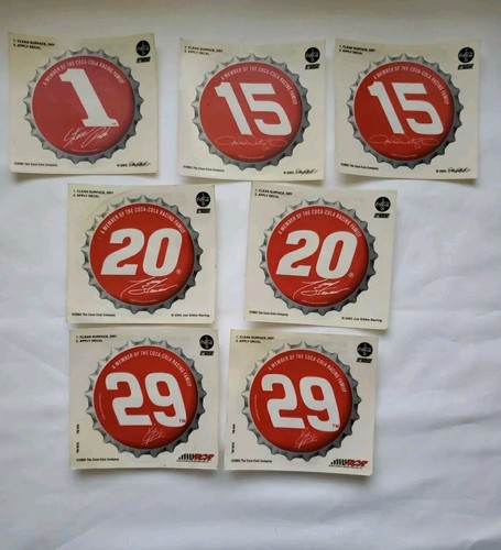2003 NASCAR Team Coca Cola Sponsor Stickers Unused | eBay