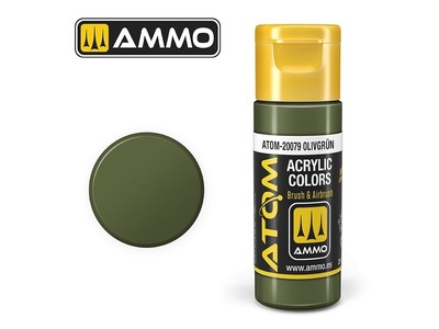 AMMO MIG - Atom Acrylic Paint Olivgrün 20Ml 20079