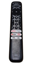 Original TCL Smart Tv Voice Remote RC813 FMB1 With Mic Built In Netflix Apple TV