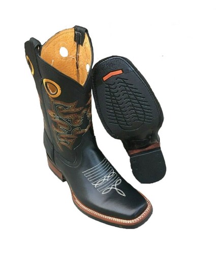 MEN'S RODEO COWBOY LEATHER WESTERN SQUARE